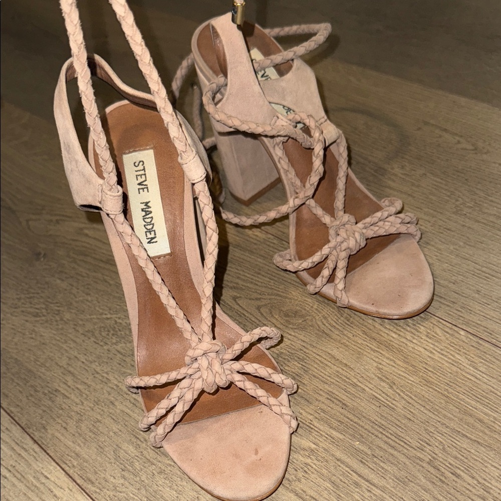Steve Madden Women's Nude Braided Heels